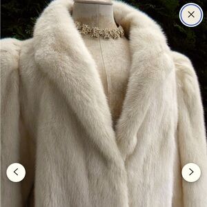 Stunning Cream Vintage Mink Fur Coat